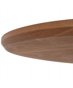 ΤΡΑΠΕΖΙ ΤΡΑΠΕΖΑΡΙΑΣ ΣΤΡΟΓΓΥΛΟ ΜΕ ΚΑΠΛΑΜΑ ΔΡΥΟΣ ΡΟΥΣΤΙΚ ΣΤΥΛ Φ120x75Υ εκ.HM9307.01