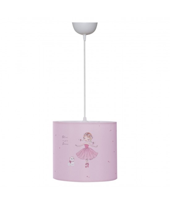 ΠΑΙΔΙΚΟ ΦΩΤΙΣΤΙΚΟ ΟΡΟΦΗΣ ΥΦΑΣΜΑΤΙΝΟ BALLERINA Φ25x21-62 εκ.HM7575.02