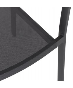 ΠΟΛΥΘΡΟΝΑ ΑΛΟΥΜΙΝΙΟΥ HM5891.01 ΑΝΘΡΑΚΙ ΣΚΕΛΕΤΟΣ&TEXTLINE-ΜΠΕΖ RATTAN 57x53x80Υ εκ.