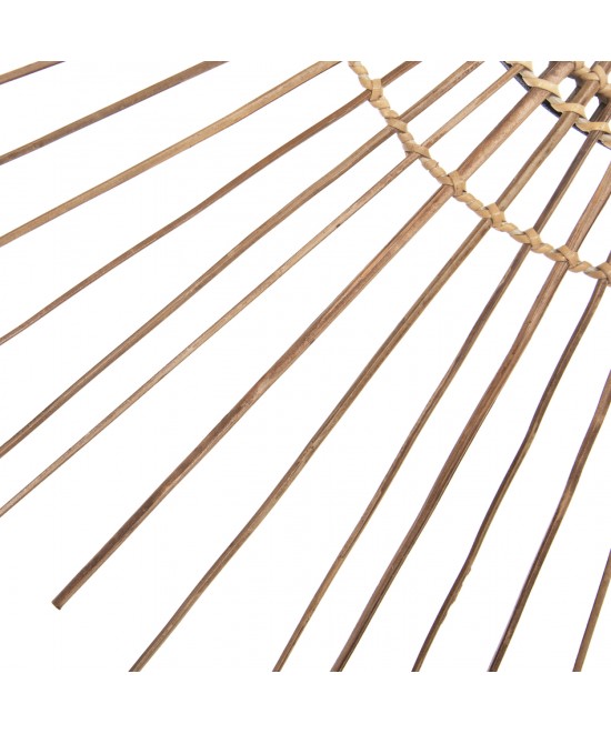 ΚΑΘΡΕΠΤΗΣ ΣΤΡΟΓΓΥΛΟΣ ΜΕ ΠΛΑΙΣΙΟ ΑΠΟ STICKS ΚΟΚΟΦΟΙΝΙΚΑ ΣΕ ΧΡΩΜΑ ΦΥΣΙΚΟ Φ85 εκ.HM7733