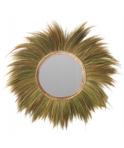 ΚΑΘΡΕΠΤΗΣ ΣΤΡΟΓΓΥΛΟΣ ΜΕ ΠΛΑΙΣΙΟ ΦΛΟΙΟ ΜΠΑΝΑΝΑΣ ΣΕ ΧΡΩΜΑ ΦΥΣΙΚΟ 100x4x100 ΕΚ.HM7735