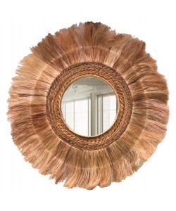 ΚΑΘΡΕΠΤΗΣ ΣΤΡΟΓΓΥΛΟΣ ΜΕ ΠΛΑΙΣΙΟ ΙΝΕΣ ΑΜΠΑΚΑ ΣΕ ΧΡΩΜΑ ΦΥΣΙΚΟ 110x5x110Υεκ.HM7740