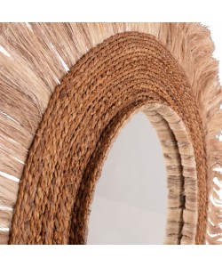 ΚΑΘΡΕΠΤΗΣ ΣΤΡΟΓΓΥΛΟΣ ΜΕ ΠΛΑΙΣΙΟ ΙΝΕΣ ΑΜΠΑΚΑ ΣΕ ΧΡΩΜΑ ΦΥΣΙΚΟ 110x5x110Υεκ.HM7740