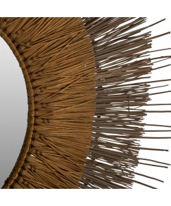 ΚΑΘΡΕΠΤΗΣ ΜΕ ΠΛΑΙΣΙΟ MENDONG GRASS Φ105εκ ΣΕ ΧΡΩΜΑ ΦΥΣΙΚΟ ΧΡΥΣΟ HM7798