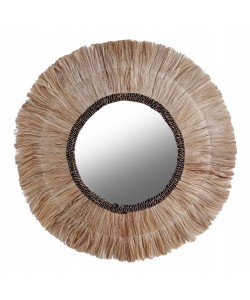 ΚΑΘΡΕΠΤΗΣ ΤΟΙΧΟΥ ΣΤΡΟΓΓΥΛΟΣ ΜΕ ΠΛΑΙΣΙΟ ΑΠΟ ΙΝΕΣ ΑΜΠΑΚΑ ΧΡΩΜΑ ΦΥΣΙΚΟ Φ100εκ.HM7748