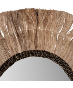 ΚΑΘΡΕΠΤΗΣ ΤΟΙΧΟΥ ΣΤΡΟΓΓΥΛΟΣ ΜΕ ΠΛΑΙΣΙΟ ΑΠΟ ΙΝΕΣ ΑΜΠΑΚΑ ΧΡΩΜΑ ΦΥΣΙΚΟ Φ100εκ.HM7748