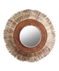 ΚΑΘΡΕΠΤΗΣ ΤΟΙΧΟΥ ΣΤΡΟΓΓΥΛΟΣ ΑΠΟ ΙΝΕΣ ΑΜΠΑΚΑ ΣΕ ΧΡΩΜΑ ΦΥΣΙΚΟ 60x5x60Yεκ.HM7739