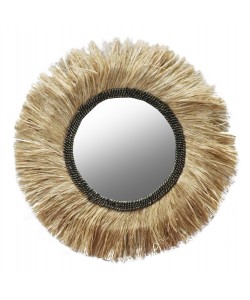 ΚΑΘΡΕΠΤΗΣ ΤΟΙΧΟΥ ΣΤΡΟΓΓΥΛΟΣ ΙΝΕΣ ΣΙΖΑΛ ΚΑΙ ΑΜΠΑΚΑ ΣΕ ΧΡΩΜΑ ΦΥΣΙΚΟ ΜΑΥΡΟ Φ90εκ.HM7746