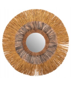 ΚΑΘΡΕΠΤΗΣ ΤΟΙΧΟΥ ΣΤΡΟΓΓΥΛΟΣ MENDONG ΚΑΙ ΑΜΠΑΚΑ ΣΕ ΧΡΥΣΟ BLACK WASH Φ105εκ.HM7796