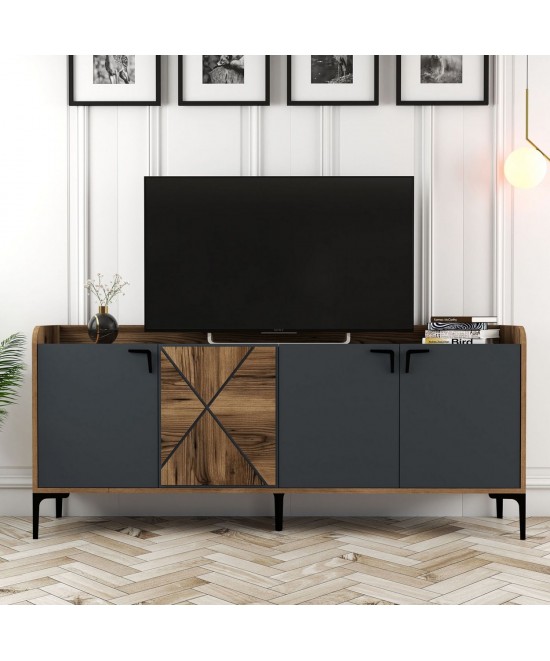ΜΠΟΥΦΕΣ ΜΕΛΑΜΙΝΗΣ ΚΑΡΥΔΙ ΚΑΙ ΑΝΘΡΑΚΙ 180x35x78Yεκ. HM9433.01