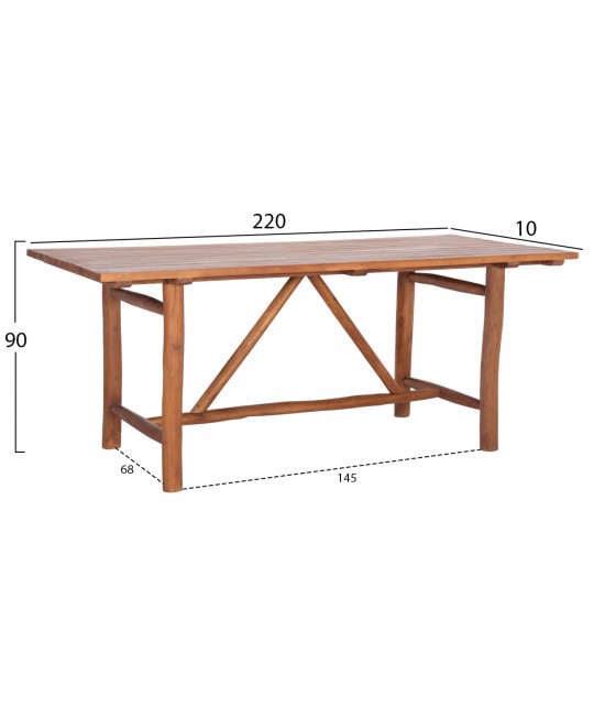 ΤΡΑΠΕΖΙ GROOVE HM9390.01 ΑΠΟ ΞΥΛΟ ΜΑΣΙΦ ΤΕΑΚ 220X100X90Υεκ. ΤΡΑΠΕΖΙ GROOVE HM9390.01 ΑΠΟ ΞΥΛΟ ΜΑΣΙΦ ΤΕΑΚ 220X100X90Υεκ.