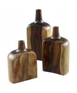 ΔΙΑΚΟΣΜΗΤΙΚA ΜΠΟΥΚΑΛΙΑ ΣΕΤ 3ΤΜΧ HM7716 ΑΠΟ ΜΑΣΙΦ ΞΥΛΟ ΤEAK ΚΑΡΥΔΙ