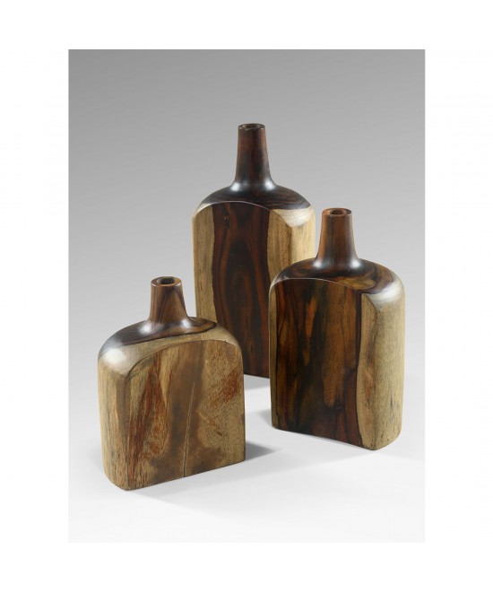 ΔΙΑΚΟΣΜΗΤΙΚA ΜΠΟΥΚΑΛΙΑ ΣΕΤ 3ΤΜΧ HM7716 ΑΠΟ ΜΑΣΙΦ ΞΥΛΟ ΤEAK ΚΑΡΥΔΙ