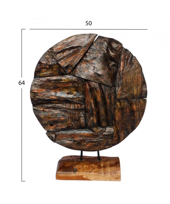 ΕΠΙΤΡΑΠΕΖΙΟ ΔΙΑΚΟΣΜΗΤΙΚΟ ΜΑΣΙΦ ΞΥΛΟ ΤEAK ΦΥΣΙΚΟ HM7718 50X15X64YΕΚ.