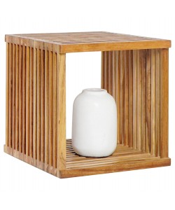 ΤΡΑΠΕΖΙ ΣΑΛΟΝΙΟΥ ΚΥΒΟΣ ΒΟΗΘΗΤΙΚΟ 1ΤΜΧ ΑΠΟ ΤΕΑΚ ΞΥΛΟ HM9482 40x40,5x40,5Y εκ.