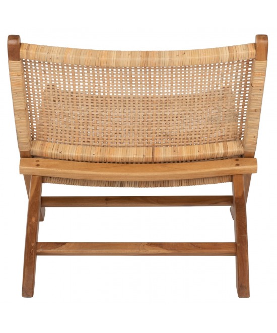 ΚΑΡΕΚΛΑ LOUNGE ΑΝΑΔΙΠΛΟΥΜΕΝΗ ANTIL HM9379.01 ΜΑΣΙΦ ΞΥΛΟ ΤEAK ΦΥΣΙΚΟ 66x77x67Yεκ.