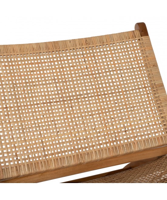 ΚΑΡΕΚΛΑ LOUNGE ΑΝΑΔΙΠΛΟΥΜΕΝΗ ANTIL HM9379.01 ΜΑΣΙΦ ΞΥΛΟ ΤEAK ΦΥΣΙΚΟ 66x77x67Yεκ.