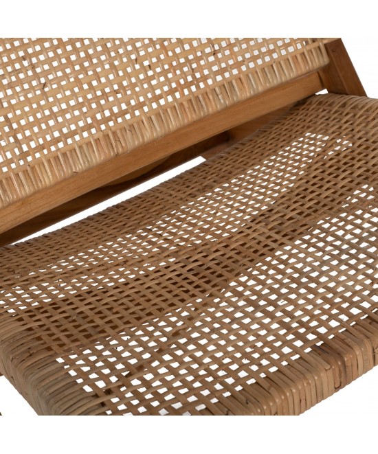 ΚΑΡΕΚΛΑ LOUNGE ΑΝΑΔΙΠΛΟΥΜΕΝΗ ANTIL HM9379.01 ΜΑΣΙΦ ΞΥΛΟ ΤEAK ΦΥΣΙΚΟ 66x77x67Yεκ.