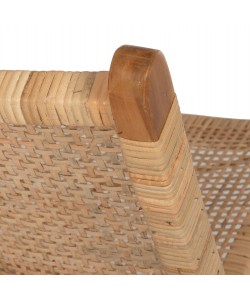 ΚΑΡΕΚΛΑ LOUNGE ΑΝΑΔΙΠΛΟΥΜΕΝΗ ANTIL HM9379.01 ΜΑΣΙΦ ΞΥΛΟ ΤEAK ΦΥΣΙΚΟ 66x77x67Yεκ.