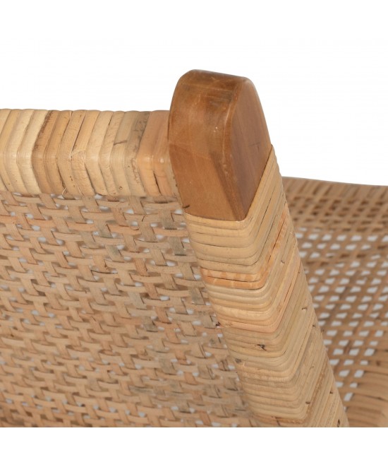 ΚΑΡΕΚΛΑ LOUNGE ΑΝΑΔΙΠΛΟΥΜΕΝΗ ANTIL HM9379.01 ΜΑΣΙΦ ΞΥΛΟ ΤEAK ΦΥΣΙΚΟ 66x77x67Yεκ.