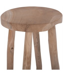 ΣΚΑΜΠΟ ΜΠΑΡ KONT HM9338 ΑΠΟ ΜΑΣΙΦ ΞΥΛΟ TΕΑK ΦΥΣΙΚΟ ΨΗΛΟ Φ34,5Χ71,5Υεκ.