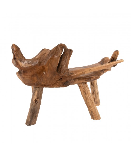 ΠΑΓΚΑΚΙ HM9348 ΑΠΟ ΜΑΣΙΦ ΞΥΛΟ TΕΑK ΦΥΣΙΚΟ 120x88x80 εκ.