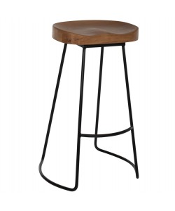 ΣΚΑΜΠΟ ΑΠΟ ΞΥΛΟ ΤΟΟΝ-ΜΕΤΑΛΛΟ ΣΕ ΜΑΥΡΟ-ΦΥΣΙΚΟ 48Χ40,5Χ71Yεκ.HM9333.01