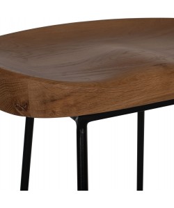 ΣΚΑΜΠΟ ΑΠΟ ΞΥΛΟ ΤΟΟΝ-ΜΕΤΑΛΛΟ ΣΕ ΜΑΥΡΟ-ΦΥΣΙΚΟ 48Χ40,5Χ71Yεκ.HM9333.01