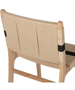 ΚΑΡΕΚΛΑ RUBBERWOOD ΚΑΙ ΣΧΟΙΝΙ ΣΕ ΦΥΣΙΚΟ RUSTIC 50x60x88Yεκ.HM9323.01