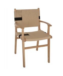 ΠΟΛΥΘΡΟΝΑ BAND RUBBERWOOD ΚΑΙ ΣΧΟΙΝΙ 62,5x60x88Yεκ.HM9324.01