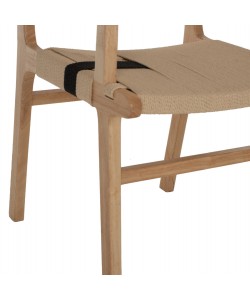 ΠΟΛΥΘΡΟΝΑ BAND RUBBERWOOD ΚΑΙ ΣΧΟΙΝΙ 62,5x60x88Yεκ.HM9324.01