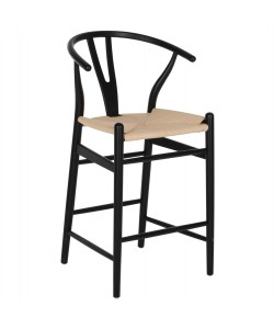 ΣΚΑΜΠΟ ΜΕΣΑΙΟΥ ΥΨΟΥΣ BRAVE HM9405.02 ΞΥΛΟ ΟΞΙΑΣ ΜΑΥΡΟ--ΛΕΥΚΟ ΣΧΟΙΝΙ 48x53x100Υεκ.