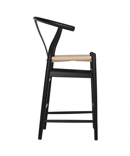 ΣΚΑΜΠΟ ΜΕΣΑΙΟΥ ΥΨΟΥΣ BRAVE HM9405.02 ΞΥΛΟ ΟΞΙΑΣ ΜΑΥΡΟ--ΛΕΥΚΟ ΣΧΟΙΝΙ 48x53x100Υεκ.