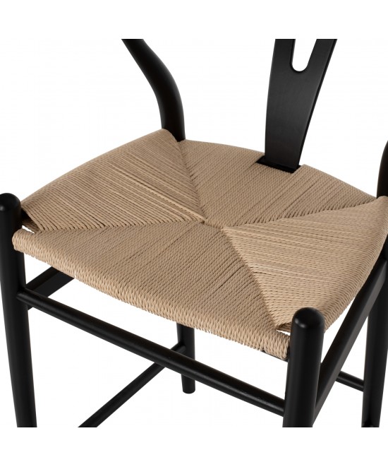 ΣΚΑΜΠΟ ΜΕΣΑΙΟΥ ΥΨΟΥΣ BRAVE HM9405.02 ΞΥΛΟ ΟΞΙΑΣ ΜΑΥΡΟ--ΛΕΥΚΟ ΣΧΟΙΝΙ 48x53x100Υεκ.