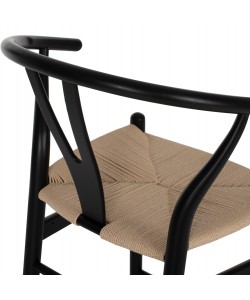 ΣΚΑΜΠΟ ΜΕΣΑΙΟΥ ΥΨΟΥΣ BRAVE HM9405.02 ΞΥΛΟ ΟΞΙΑΣ ΜΑΥΡΟ--ΛΕΥΚΟ ΣΧΟΙΝΙ 48x53x100Υεκ.