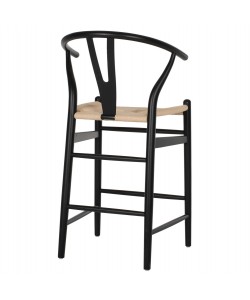 ΣΚΑΜΠΟ ΜΕΣΑΙΟΥ ΥΨΟΥΣ BRAVE HM9405.02 ΞΥΛΟ ΟΞΙΑΣ ΜΑΥΡΟ--ΛΕΥΚΟ ΣΧΟΙΝΙ 48x53x100Υεκ.