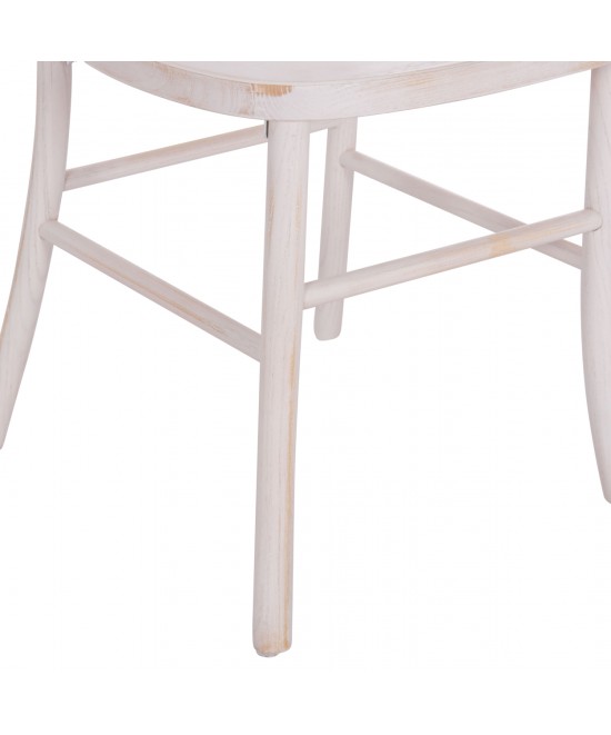 ΚΑΡΕΚΛΑ ΑΠΟ ΞΥΛΟ ΤΟΟΝ WHITE WASH 44.5x48x96Υεκ.HM9410.05