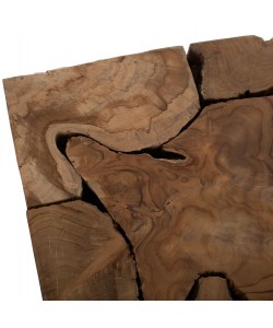 ΒΟΗΘΗΤΙΚΟ ΤΡΑΠΕΖΑΚΙ PIEN HM9353 ΑΠΟ ΜΑΣΙΦ ΞΥΛΟ ΤEAK ΦΥΣΙΚΟ 38X38X55Y ΕΚ.