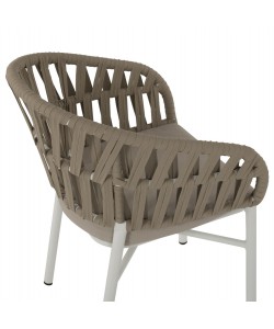 ΠΟΛΥΘΡΟΝΑ ΑΛΟΥΜΙΝΙΟΥ ΛΕΥΚΗ ΜΕ ΣΧΟΙΝΙ ΜΠΕΖ 57x56x78Y εκ.HM5857.02