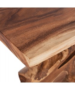 ΚΟΝΣΟΛΑ HM9357 ΑΠΟ ΜΑΣΙΦ ΞΥΛΟ ΤEAK ΦΥΣΙΚΟ 150X40X80YEK.