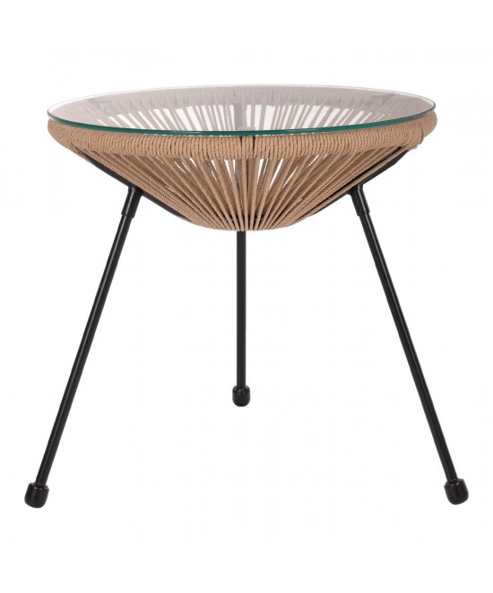 ΤΡΑΠΕΖΙ ΒΟΗΘΗΤΙΚΟ ALLEGRA ΜΑΥΡΟ ΜΕΤΑΛΛΟ ME TWISTED WICKER ΦΥΣΙΚΟ HM5873.01 Φ47Χ45Υεκ. ΤΡΑΠΕΖΙ ΒΟΗΘΗΤΙΚΟ ALLEGRA ΜΑΥΡΟ ΜΕΤΑΛΛΟ ME TWISTED WICKER ΦΥΣΙΚΟ HM5873.01 Φ47Χ45Υεκ.