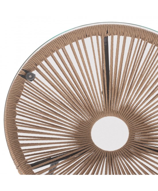 ΤΡΑΠΕΖΙ ΒΟΗΘΗΤΙΚΟ ALLEGRA ΜΑΥΡΟ ΜΕΤΑΛΛΟ ME TWISTED WICKER ΦΥΣΙΚΟ HM5873.01 Φ47Χ45Υεκ. ΤΡΑΠΕΖΙ ΒΟΗΘΗΤΙΚΟ ALLEGRA ΜΑΥΡΟ ΜΕΤΑΛΛΟ ME TWISTED WICKER ΦΥΣΙΚΟ HM5873.01 Φ47Χ45Υεκ.