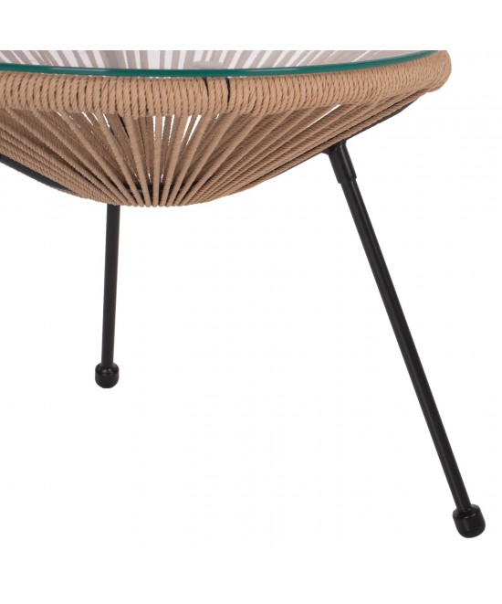 ΤΡΑΠΕΖΙ ΒΟΗΘΗΤΙΚΟ ALLEGRA ΜΑΥΡΟ ΜΕΤΑΛΛΟ ME TWISTED WICKER ΦΥΣΙΚΟ HM5873.01 Φ47Χ45Υεκ. ΤΡΑΠΕΖΙ ΒΟΗΘΗΤΙΚΟ ALLEGRA ΜΑΥΡΟ ΜΕΤΑΛΛΟ ME TWISTED WICKER ΦΥΣΙΚΟ HM5873.01 Φ47Χ45Υεκ.