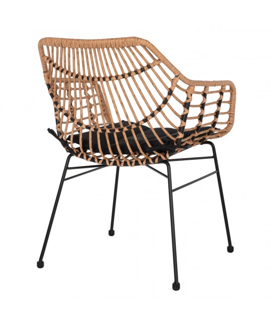 ΠΟΛΥΘΡΟΝΑ ΕΠΑΓΓΕΛΜΑΤΙΚΗ ΜΑΥΡΟ ΜΕΤΑΛΛΟ RATTAN ΜΠΕΖ & ΜΑΞΙΛΑΡΙ HM5864.01 58,5x60,5x80 εκ. ΠΟΛΥΘΡΟΝΑ ΕΠΑΓΓΕΛΜΑΤΙΚΗ ΜΑΥΡΟ ΜΕΤΑΛΛΟ RATTAN ΜΠΕΖ & ΜΑΞΙΛΑΡΙ HM5864.01 58,5x60,5x80 εκ.