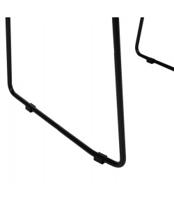 ΚΑΡΕΚΛΑ ΜΕΤΑΛΛΙΚΗ ΜΑΥΡΗ HM5866.01 ΜΑΥΡΟ ΜΑΞΙΛΑΡΙ & RATTAN ΦΥΣΙΚΟ 51.5x58x86Yεκ.