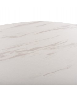 ΤΡΑΠΕΖΙ ΣΑΛΟΝΙΟΥ ΣΕΤ 2ΤΜΧ MDF ΕΦΕ ΛΕΥΚΟ ΜΑΡΜΑΡΟ ΜΕ ΧΡΥΣΑ ΠΟΔΙΑ Φ80 k Φ48εκ.HM8763.11