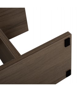 ΒΟΗΘΗΤΙΚΟ ΤΡΑΠΕΖΙ ΜΕ ΡΑΦΙΑ AMEER ΜΕΛΑΜΙΝΗ ΣΕ OLIVE GREY ΧΡΩΜΑ HM8881.12 50x17x56Υεκ.