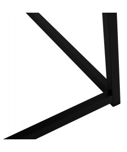 ΤΡΑΠΕΖΙ ΣΑΛΟΝΙΟΥ SAFFRON HM8975.13 ΜΕΛΑΜΙΝΗ ΜΑΥΡΟ ΜΑΡΜΑΡΟ 95Χ55Χ43Yεκ.