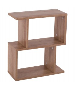 ΒΟΗΘΗΤΙΚΟ ΤΡΑΠΕΖΙ ΜΕ ΡΑΦΙΑ AMABELLA ΜΕΛΑΜΙΝΗΣ ΦΥΣΙΚΟ HM8956.11 45x17x52Υεκ.