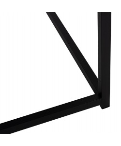 ΤΡΑΠΕΖΙ ΣΑΛΟΝΙΟΥ BRAYLEN HM8942.13 ΤΕΤΡΑΓΩΝΟ ΜΕ ΜΕΛΑΜΙΝΗ ΜΑΥΡΟ ΜΑΡΜΑΡΟ 75x75x43Υεκ.